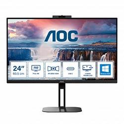 AOC V5 24V5CW/BK computer monitor 60.5 cm (23.8") 1920 x 1080 pixels Full HD LED Black on Productcaster.