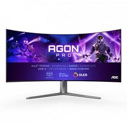 AOC AGON PRO AG456UCZD LED display 114.3 cm (45") 3440 x 1440 pixels Wide Quad HD OLED Black on Productcaster.