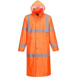 Portwest H445 Hi-Vis Coat 122cm Orange Medium on Productcaster.