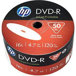 HP DVD+R Inkjet Print 16X 4.7GB Wrap Pack of 50 69304 , HuntOffice.ie on Productcaster.