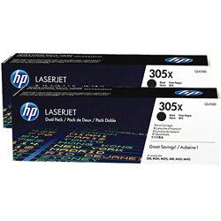 HP 305X Dual Inkjet Toner Cartridge Black CE410XD - HP 305 X on Productcaster.