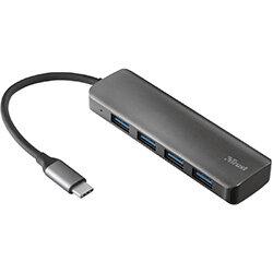 Trust 23328, USB 3.2 Gen 1 (3.1 Gen 1) Type-A, USB 3.2 Gen 1 (3.1 Gen 1) Type-C, 5000 Mbit/s, Grey, USB, Windows 10,Windows 7,Windows 8,Windows 8.1 on Productcaster.