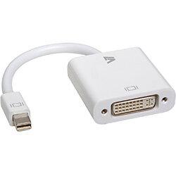 V7 White Video Adapter Mini DisplayPort Male to DVI-D Male, 0.17 m, mini DisplayPort, DVI-D, Male, Female, Copper , HuntOffice.ie on Productcaster.