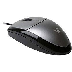 V7 Optical LED USB Mouse, Optical, USB Type-A, 1000 DPI, Black, Silver on Productcaster.