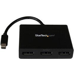 StarTech Mini DisplayPort to DisplayPort Multi Monitor Splitter Hub 3-Port MST - Resolution up to 3840 — 2160 on Productcaster.