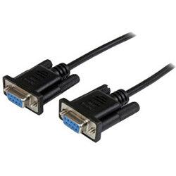 StarTech 2m Black DB9 RS232 Serial Null Modem Cable F/F 1 x DB-9 Female Serial 1 x DB-9 Female Serial Nickel Plated Connector Black SCNM9FF2MBK ,  on Productcaster.