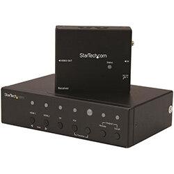 StarTech.com Multi-Input HDBaseT Extender with Built-in Switch - DisplayPort, VGA and HDMI Over CAT5 or CAT6 - Up to 4K, 4096 x 2160 pixels, AV  on Productcaster.