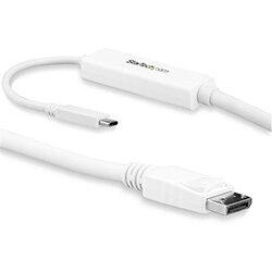 StarTech.com 9.8 ft. (3 m) USB-C to DisplayPort Cable - 4K 60Hz - White, 3 m, USB Type-C, DisplayPort, Male, Male, Straight , HuntOffice.ie on Productcaster.