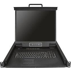 StarTech.com 16 Port Rackmount KVM Console w/ 6ft Cables - Integrated KVM Switch w/ 19" LCD Monitor - Fully Featured 1U LCD KVM Drawer- OSD KVM ,  on Productcaster.