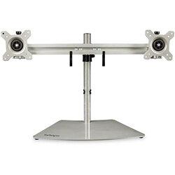 StarTech.com Dual Monitor Stand - Ergonomic Free Standing Dual Monitor Desktop Stand for two 24" VESA Mount Displays - Synchronized Height Adjustable  on Productcaster.