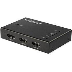 StarTech.com 4-Port HDMI Video Switch - 3x HDMI and 1x DisplayPort - 4K 60Hz, HDMI/DisplayPort, Black, Metal, 60 Hz, 1280 x 720 (HD 720),1920 x 1080 ( on Productcaster.