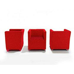 Jack Single Seater Armchair Red on Productcaster.