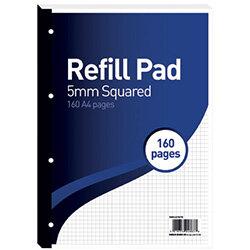 Hamelin 5mm Squared Refill Pad A4 80 Sheet Pack of 5 on Productcaster.