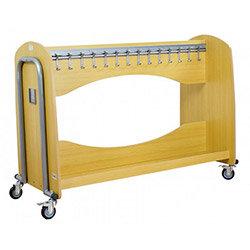 Wooden Classroom Cloakroom Trolley (stores 30 coats) on Productcaster.