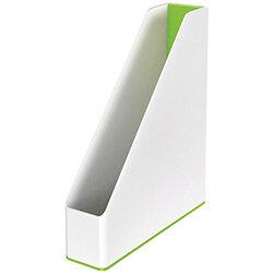 Leitz WOW Magazine File Dual Colour White/Green 53621054 , HuntOffice.ie on Productcaster.