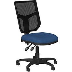 OA Series Mesh Back Office Chair with Adjustable Black Mesh Back Dark Blue Evert Fabric Seat on Productcaster.