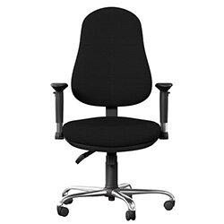 OE Series High Back Posture Operator Office Chair - Black Fabric on Productcaster.