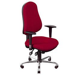 OE Series High Back Posture Operator Office Chair - Red Fabric on Productcaster.