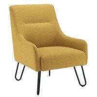 Pearl Reception Chair in Mustard , HuntOffice.ie on Productcaster.