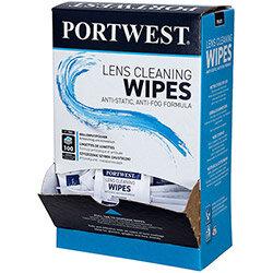 Portwest PA01 Lens Cleaning Towelettes White on Productcaster.