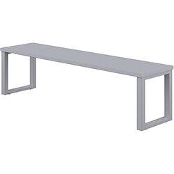 Picnic Bench 1400x350x410mm Silver Frame & Grey Top on Productcaster.