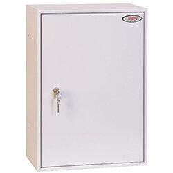 Phoenix Commercial Key Cabinet KC0604P With 200 Key Hooks Key Lock White on Productcaster.