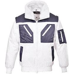 Portwest PJ20 Pilot Jacket 2-Tone White XSmall on Productcaster.