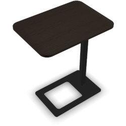 Mobi Laptop Stand 400x500x620mm Black Frame & Ash Stained Dark Brown Top , HuntOffice.ie on Productcaster.