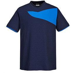 Portwest PW211 PW2 Short Sleeve T-Shirt Navy & Royal Blue Large on Productcaster.