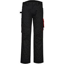 Portwest PW240 PW2 Service Trousers Black & Red Size 34 , HuntOffice.ie on Productcaster.