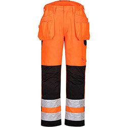 Portwest PW242 PW2 Hi-Vis Holster Trousers Orange & Black Size 36 on Productcaster.