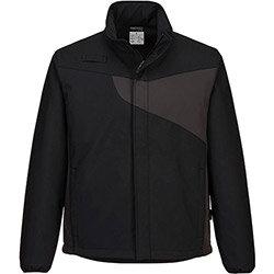 Portwest PW271 PW2 Softshell Jacket Black & Zoom Grey Small on Productcaster.