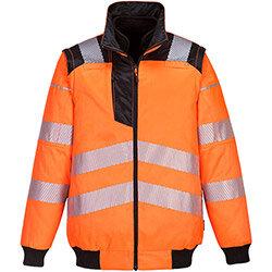 Portwest PW302 PW3 3in1 Pilot Jacket Orange & Black Small , HuntOffice.ie on Productcaster.