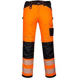 Portwest PW303 PW3 Hi-Vis Stretch Trousers Orange & Black Size 34 , HuntOffice.ie on Productcaster.