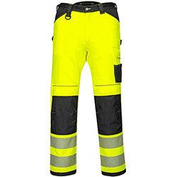 Portwest PW303 PW3 Hi-Vis Stretch Trousers Yellow & Black Size 30 , HuntOffice.ie on Productcaster.