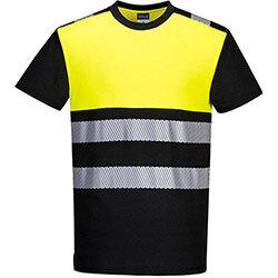 Portwest PW311 PW3 T-Shirt Class 1 Black & Yellow Large on Productcaster.