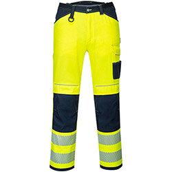 Portwest PW340 PW3 Hi-Vis Work Trousers Yellow & Navy Size UK34/EU50 (Regular Fit) , HuntOffice.ie on Productcaster.