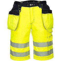 Portwest PW343 PW3 Hi-Vis Holster Shorts Yellow & Black Size 41 on Productcaster.