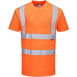 Portwest RT23 Hi-Vis T-Shirt RIS Orange Large on Productcaster.