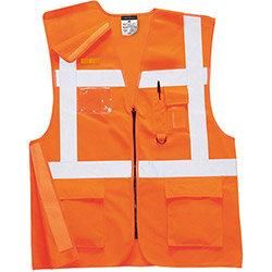 Portwest RT26 Executive Rail Vest RIS Orange XL , HuntOffice.ie on Productcaster.