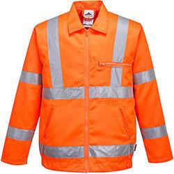 Portwest RT40 Hi-Vis Polycotton Jacket RIS Orange Large , HuntOffice.ie on Productcaster.