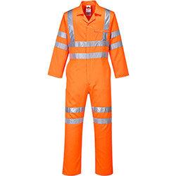 Portwest RT42 Hi-Vis Polycotton Coverall RIS Orange Large (Tall Fit) on Productcaster.