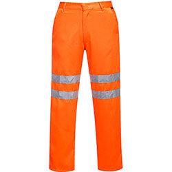 Portwest RT45 Hi-Vis Polycotton Trousers RIS Orange XXL (Regular Fit) on Productcaster.