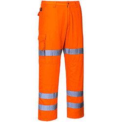 Portwest RT49 Hi-Vis 3-Band Combat Trousers Orange 3XL , HuntOffice.ie on Productcaster.