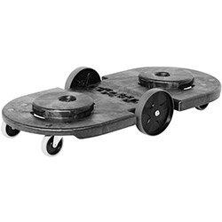 Rubbermaid Tandem BRUTE Folding Dolly For 2 BRUTE Containers Black on Productcaster.