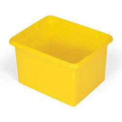 Rubbermaid 28L Polypropylene Organising Box Yellow on Productcaster.