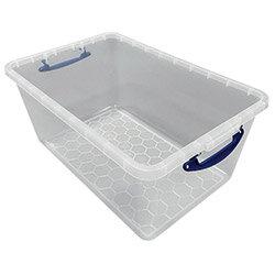 Really Useful 61 Litre Clear New Nestable 61C , HuntOffice.ie on Productcaster.