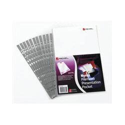 Rexel Nyrex A4 Presentation Pockets Multipunched Clear 90 Micron Pack 50 , HuntOffice.ie on Productcaster.