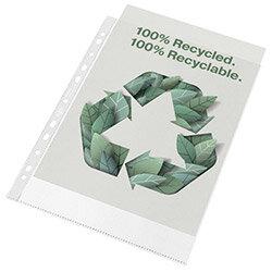 Rexel Folder Recycled PP 100 micron A4 White Pack of 100 2115704 , HuntOffice.ie on Productcaster.