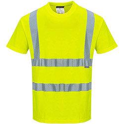 Portwest S170 Cotton Comfort Short Sleeve T-Shirt Yellow 5XL , HuntOffice.ie on Productcaster.